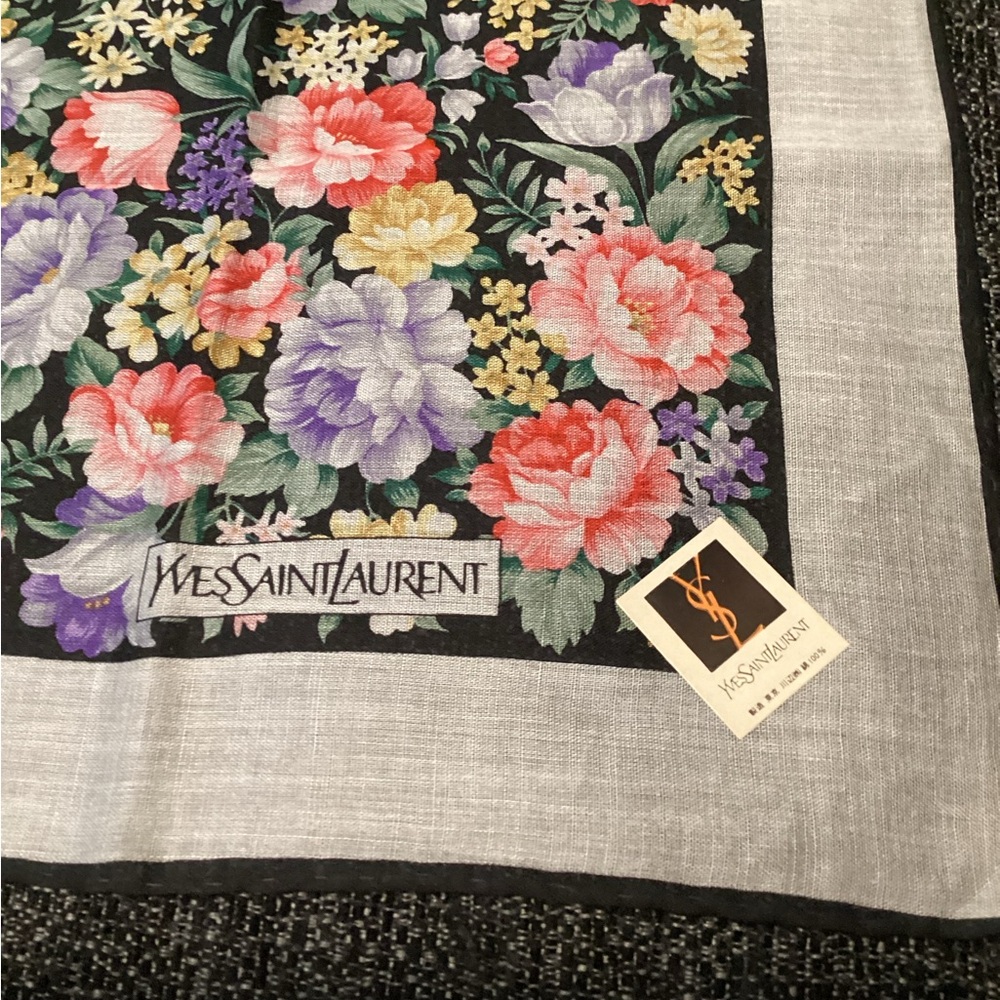 Yves Saint Laurent Floral Handkerchief NWT